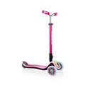Globber Globber 444-810 Elite Prime Flashing Head Deck & Light Up Wheel Scooter with Anodized Tbar; Deep Pink Translucent 444-810